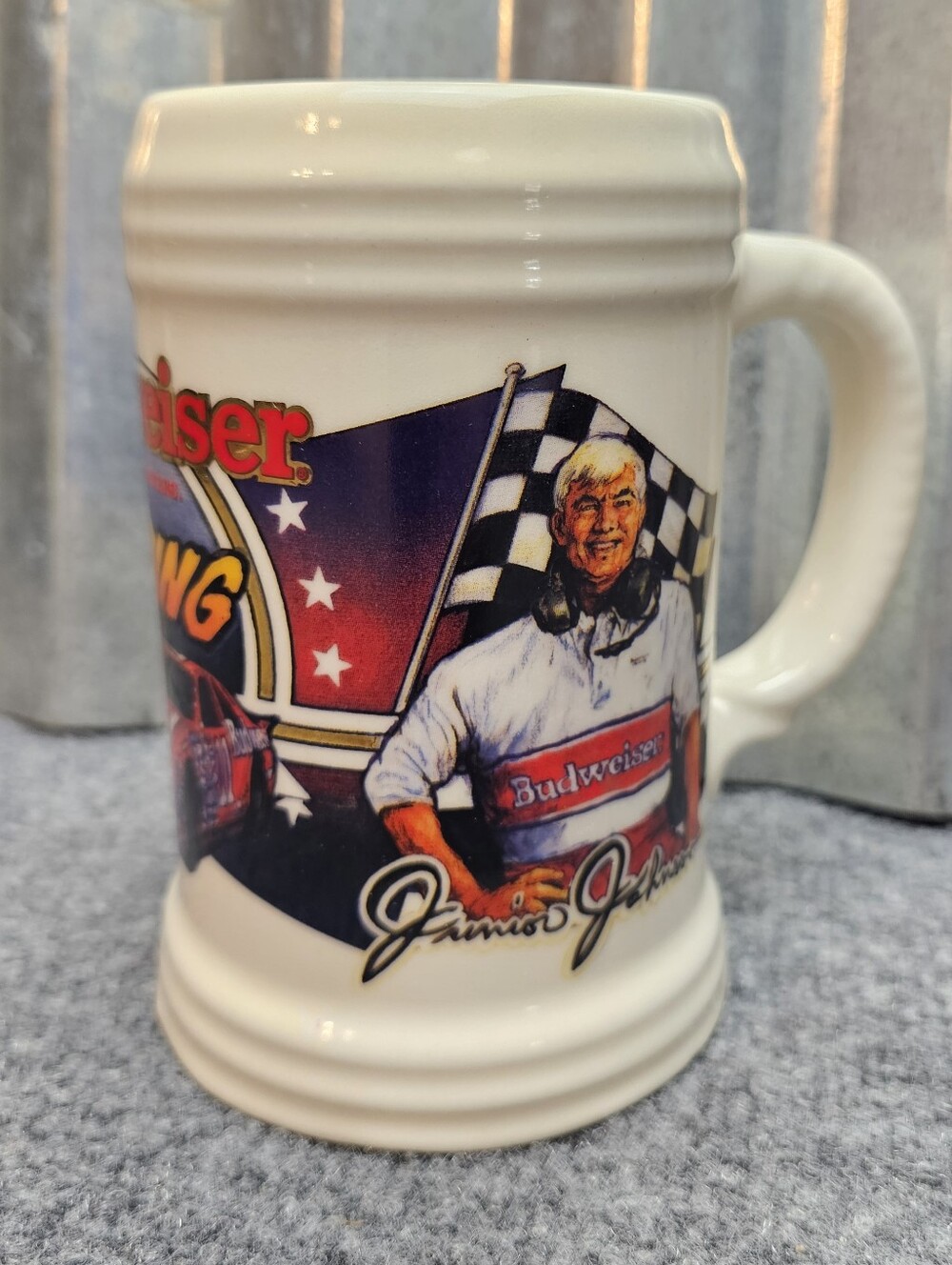"1992 Budweiser Racina Stein Bill Elliott First in Series"